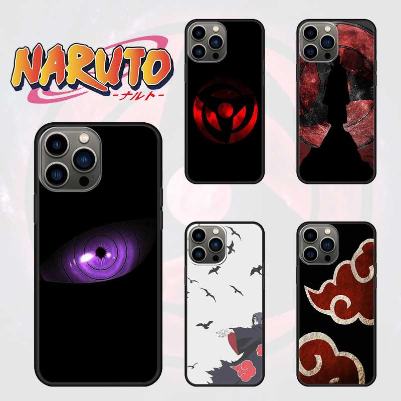 Naruto Itachi Phone Case for IPhone 13 12 11 Pro Max Anime Sharingan Shockproof Phone Cover for IPhone XR XS 7 8plus Shell Cool